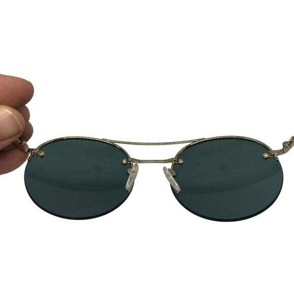 Prada Womens Aviator Sunglasses Lt Gold Metal Frame & Rose Lens SPS 51R ZVN-5L2 - Picture 12 of 16